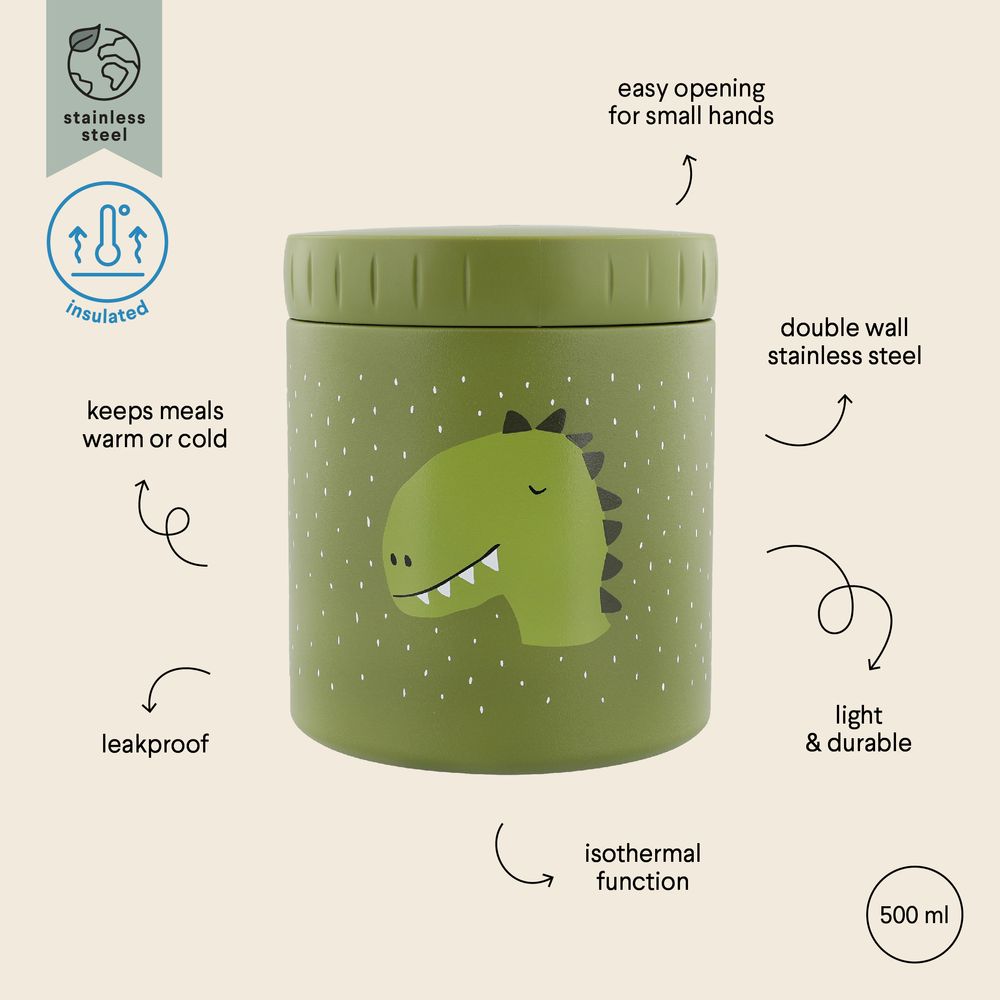 Trixie - Insulated Food Jar 500ml - Mr. Dino