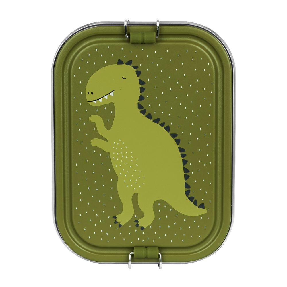 Trixie - Lunch Box With Two Compartments - Green - Mr. Dino - Large