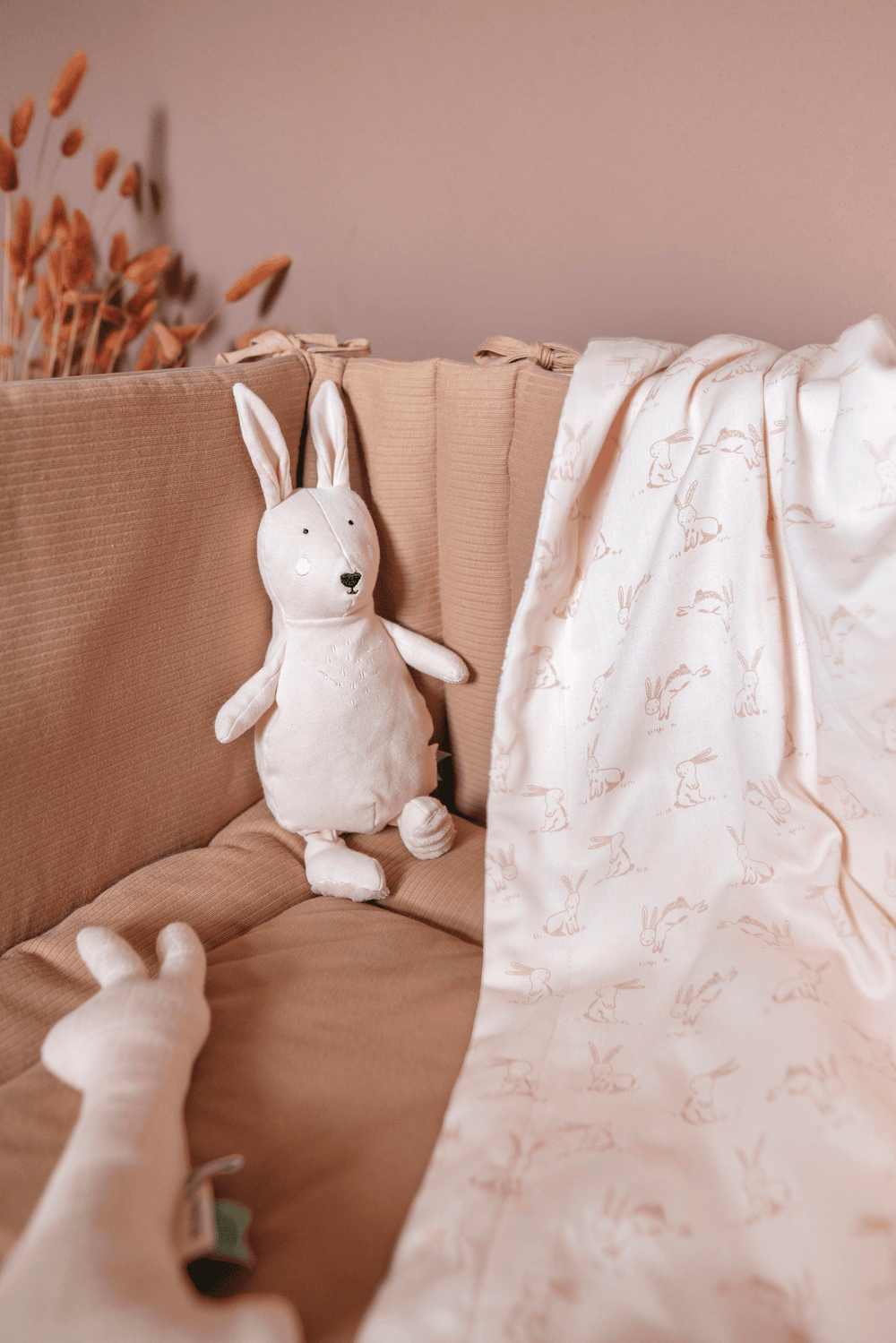 Trixie - Cot Duvet Cover - Rosy Rabbit