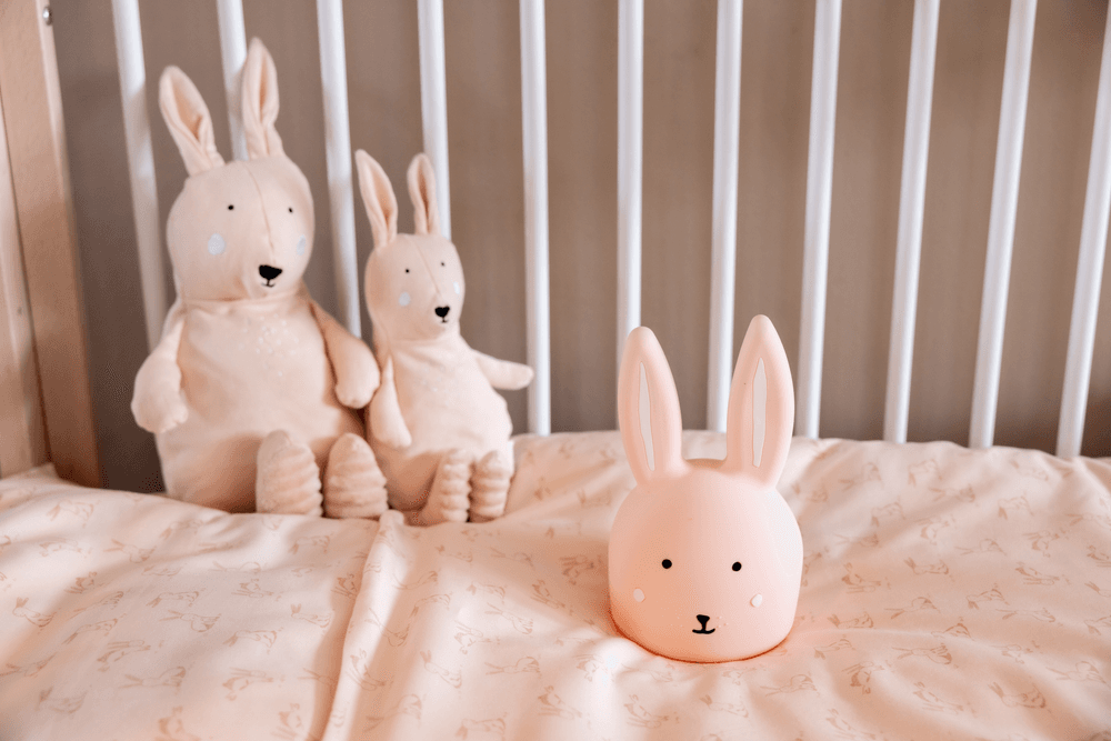 Trixie - Cot Duvet Cover - Rosy Rabbit