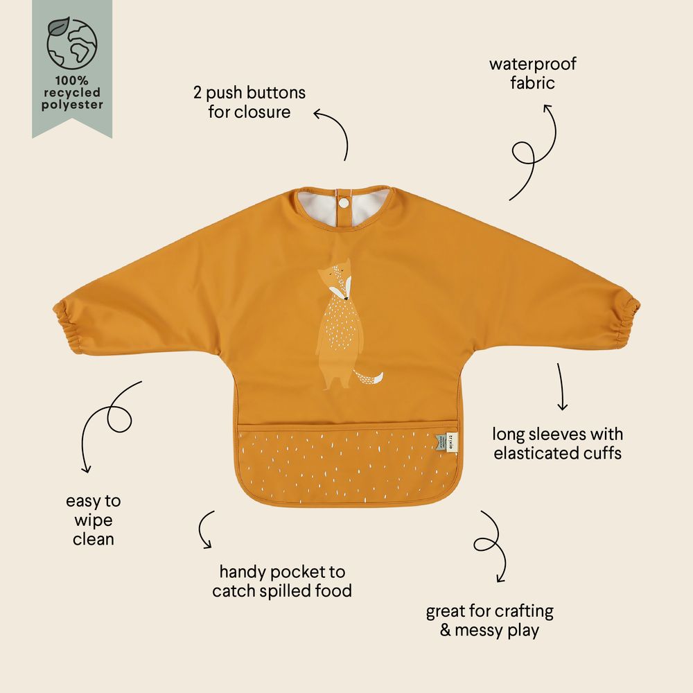 Trixie - Waterproof Longsleeve Bib - Mr. Fox