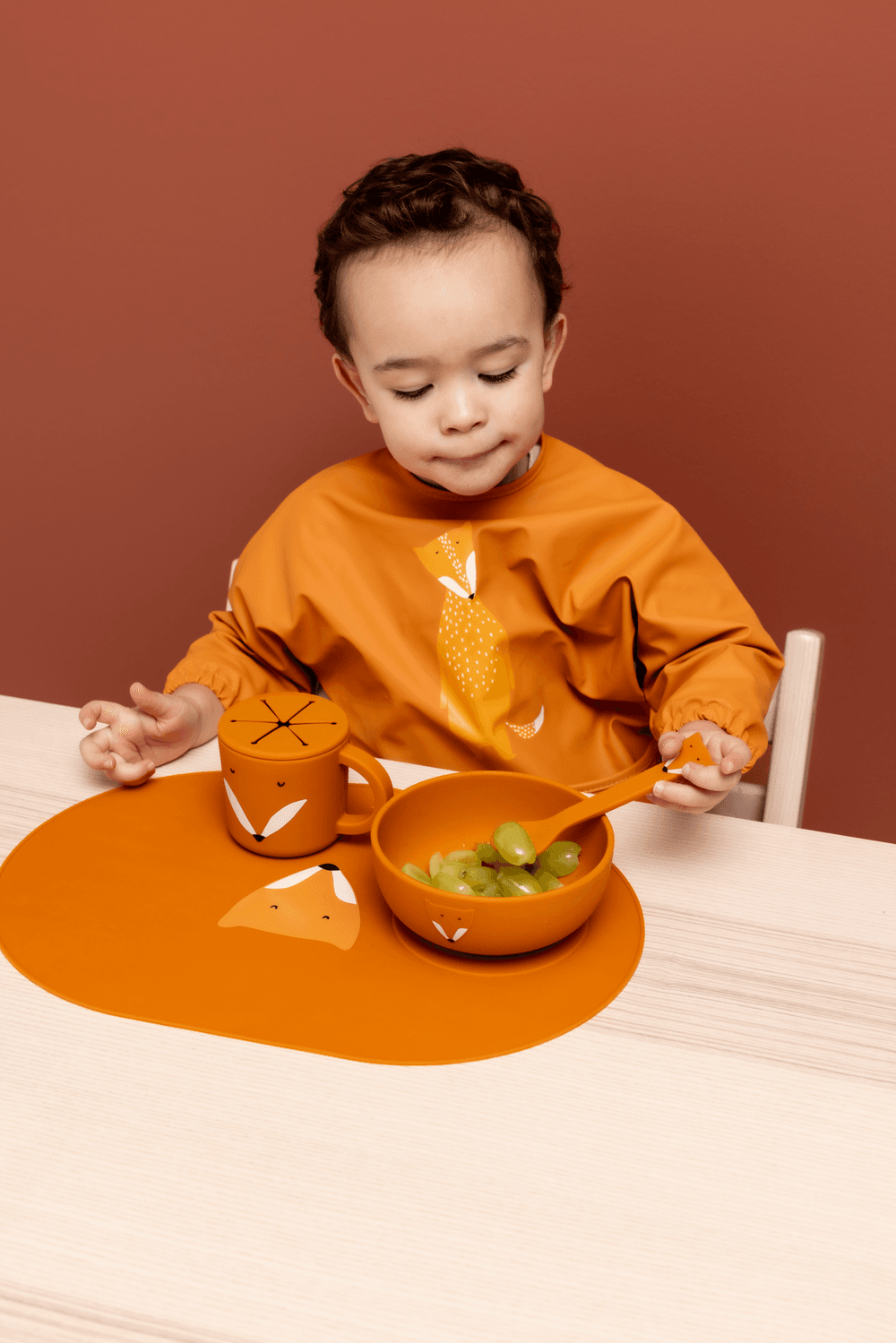 Trixie - Waterproof Longsleeve Bib - Mr. Fox
