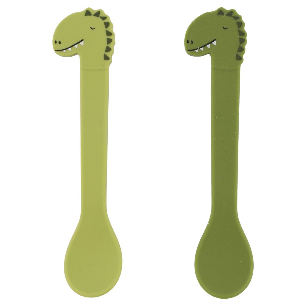 Trixie Silicone Spoon Pack of 2 - Mr. Dino
