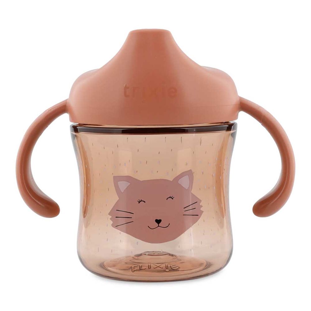 Trixie - Sippy Cup With Handle - Mrs. Cat - 200 ml