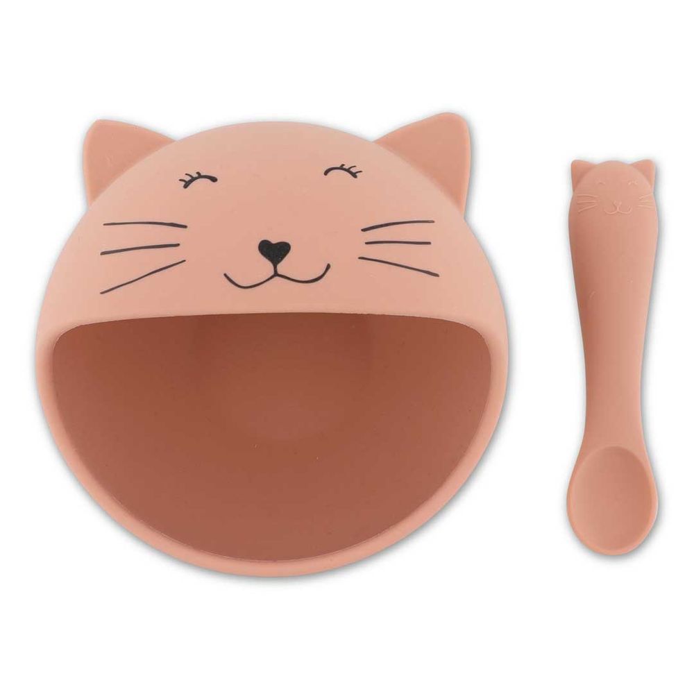 Trixie - Baby Silicone Meal Set - Mrs. Cat - 320 ml