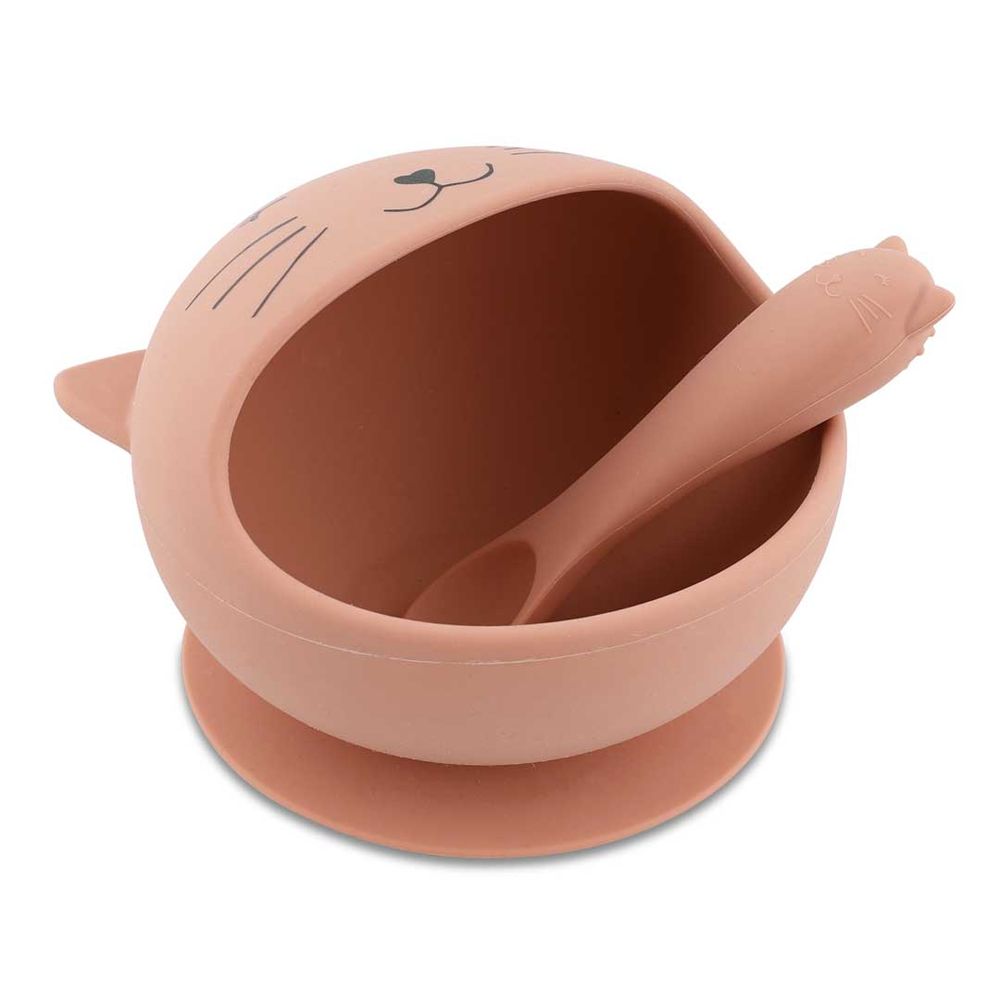 تريكسي - طقم وجبات سيليكون للأطفال - السيدة قطة - 320 مل