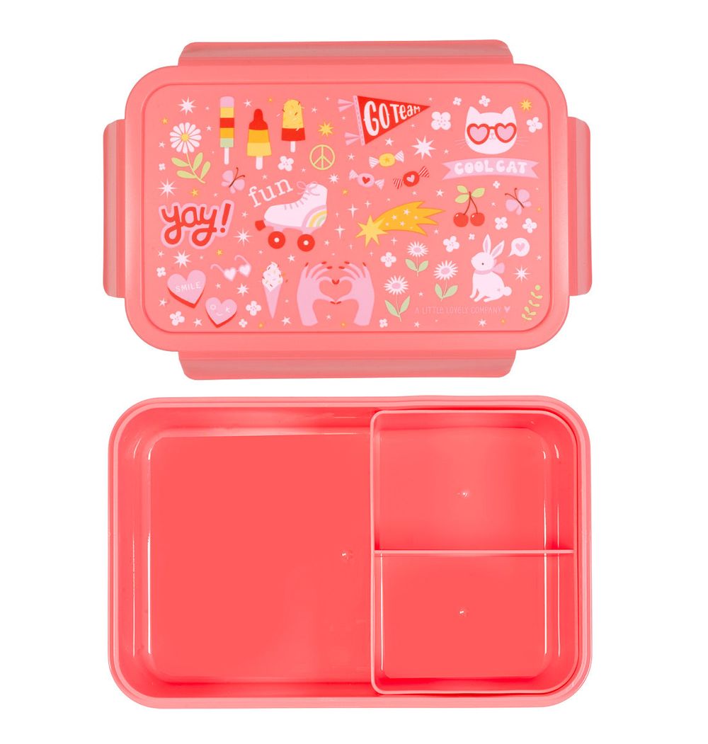 A Little Lovely Company - 3-Compartment Bento Lunch Box - Fun