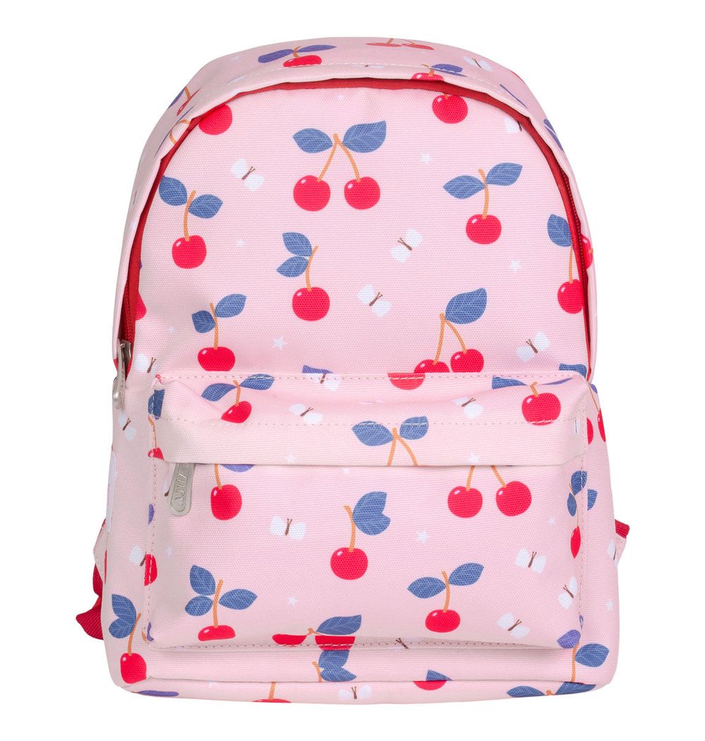 A little Lovely Company - Kids Little Backpack - Cherries - 11.8-Inch/30cm