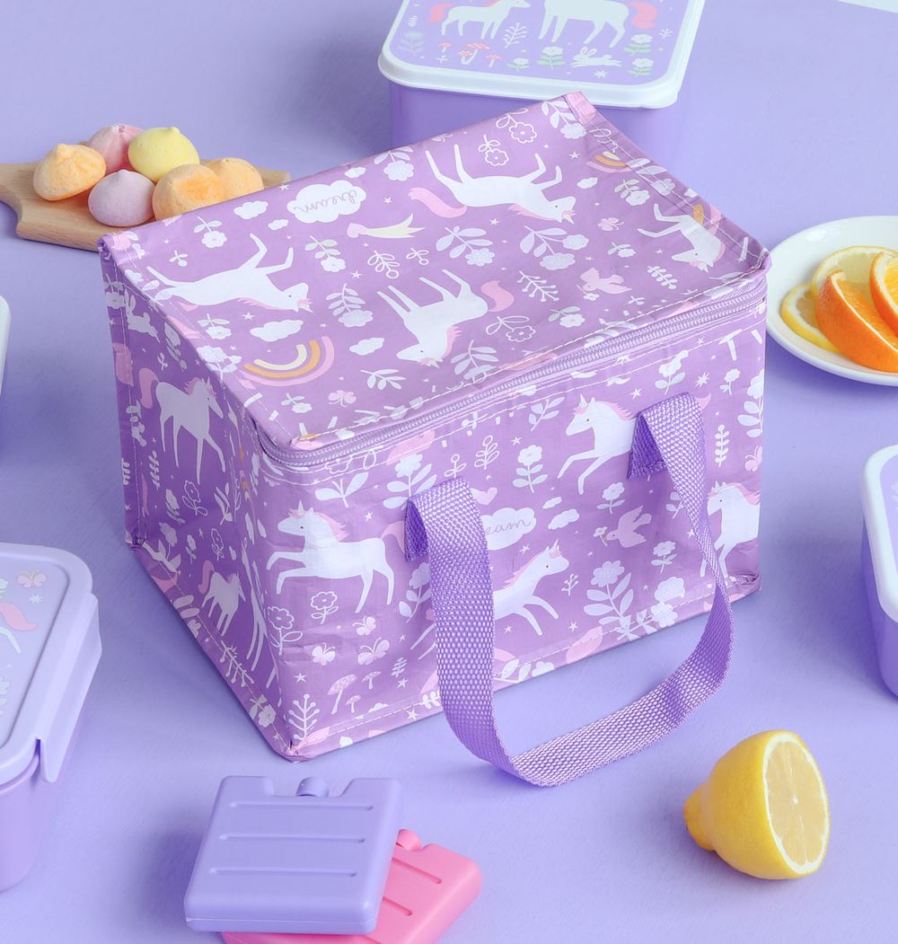 A Little Lovely Company - Cool Lunch Bag - Unicorn Dreams