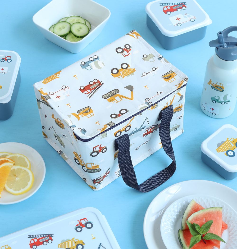 A Little Lovely Company - Cool Lunch Bag - Vehicles