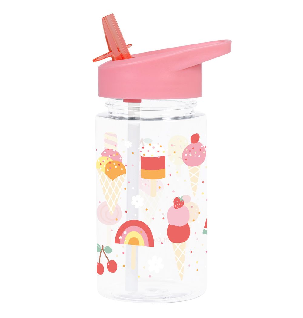 A Little Lovely Company - Kids Water Bottle - Ice Cream - 450 ml