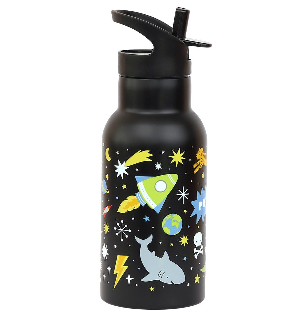 أ ليتل لوفلي كومباني - زمزمية مياه ستانلس ستيل - جالاكسي - 350 مل