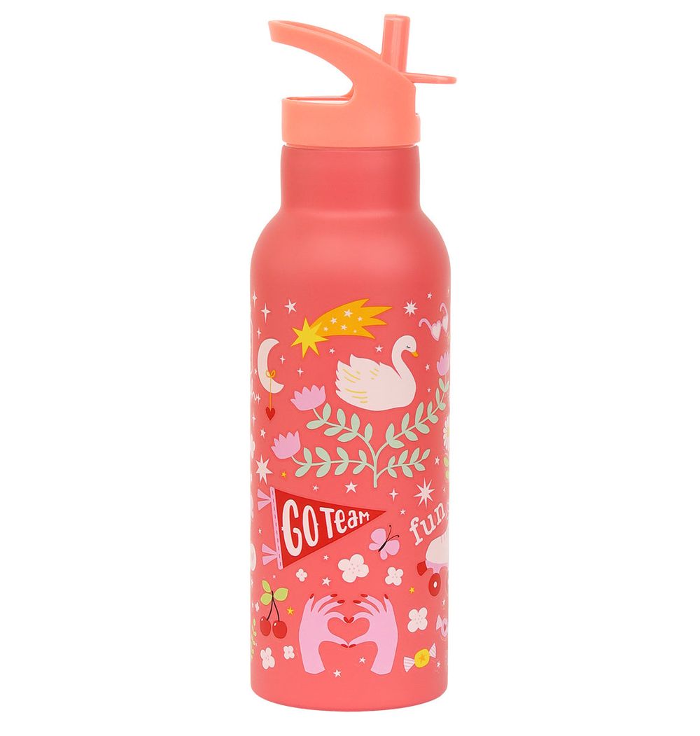A Little Lovely Company - Stainless Steel Water Bottle - Fun - 500ml