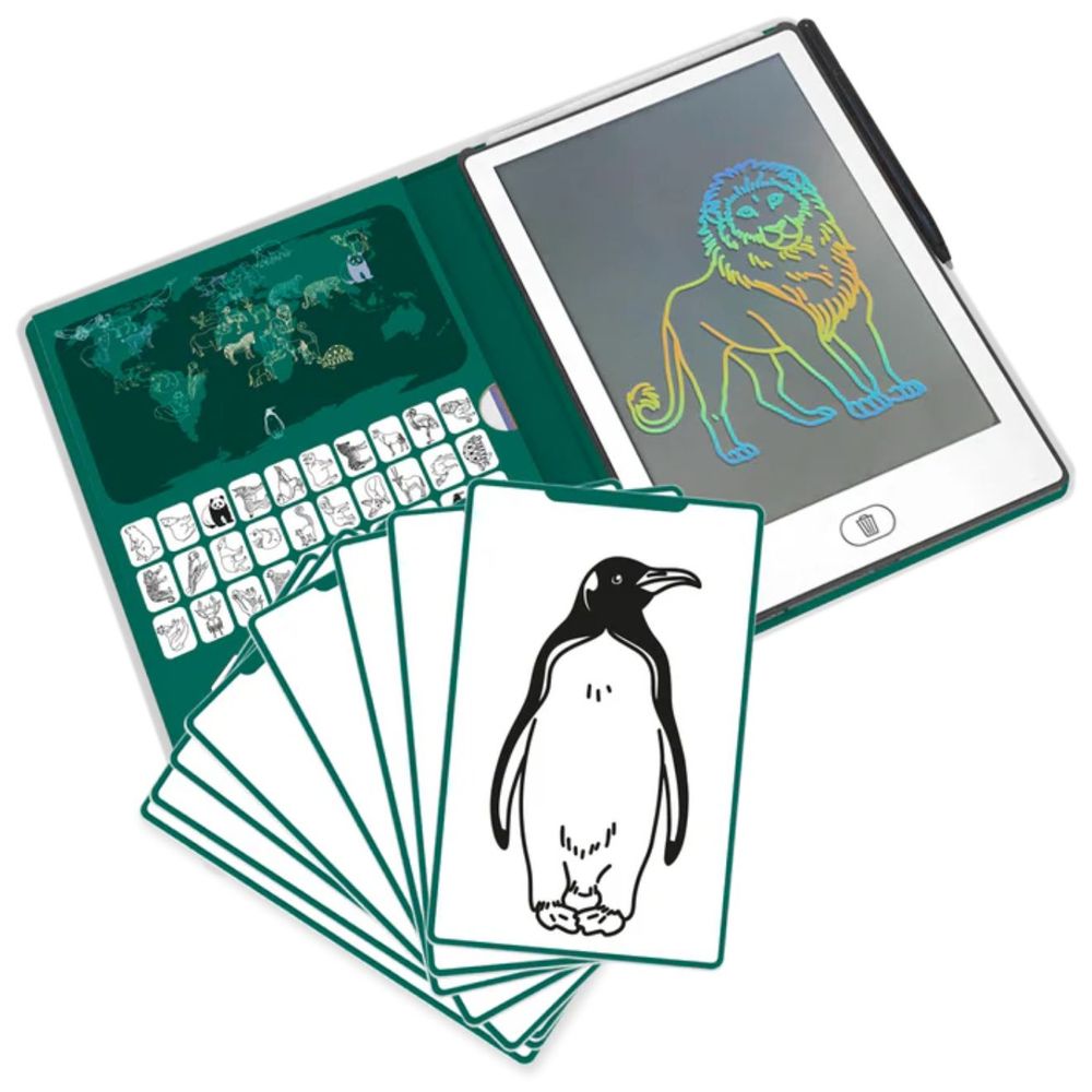 Kidywolf - Kidydraw Mini LCD Tracing Book - Animals