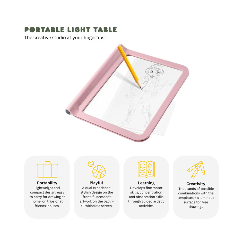 Kidywolf - Kidydraw Pro Light Tablet - Let's Draw Fashion