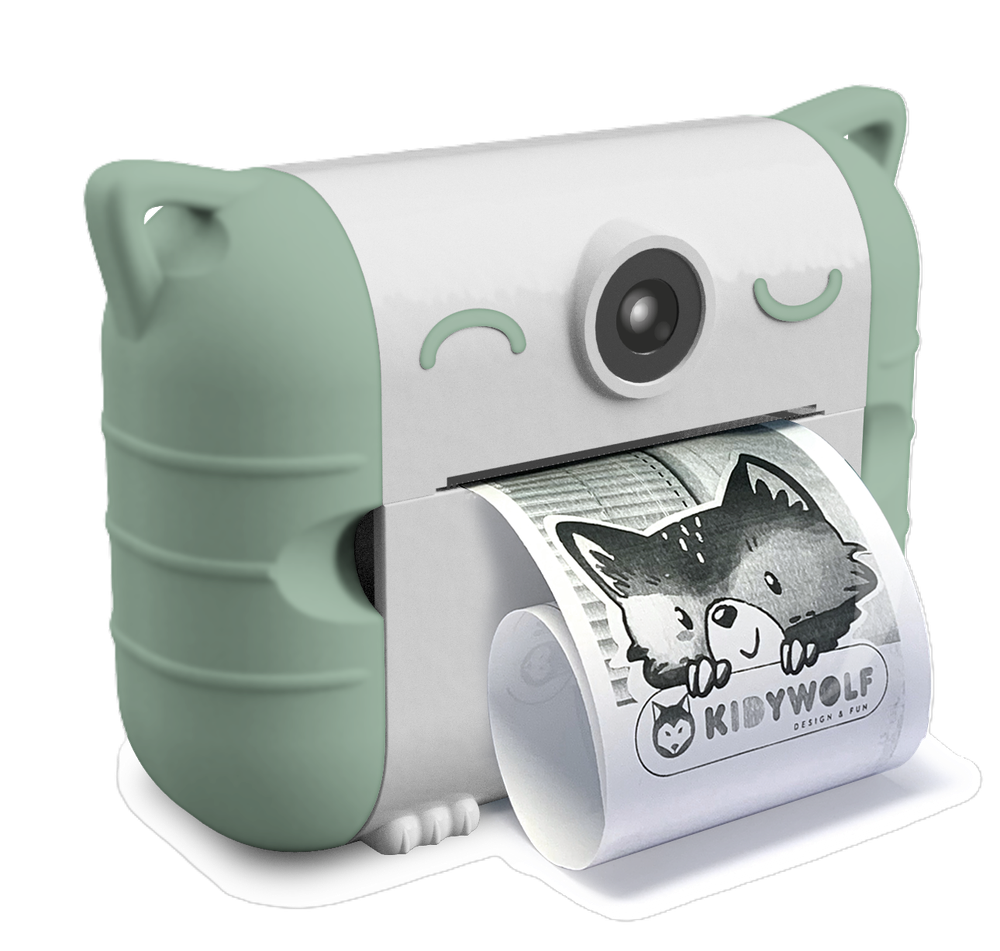 Kidywolf - Kidprint Thermal Printing Camera - Green