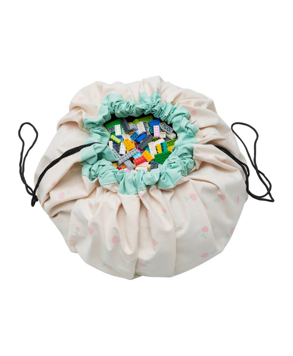 بلاي آند جو - سجادة لعب وشنطة تخزين - تشيري لوف