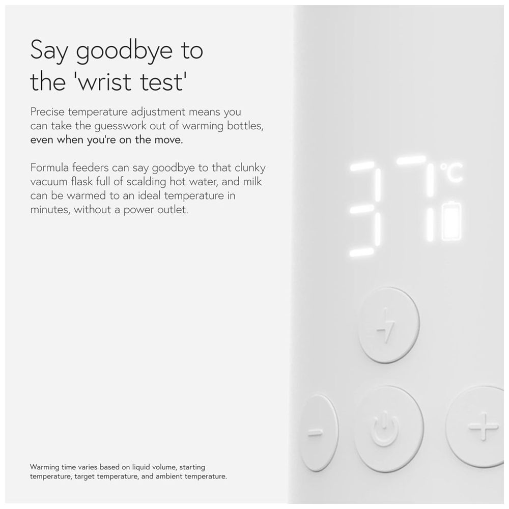 Quark Buubi Smart Portable Milk Warmer - White/Orange