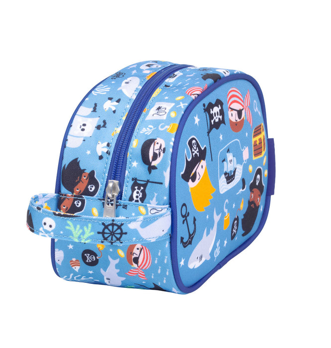 A little Lovely Company - Pirates Printed Toiletry Bag - Blue