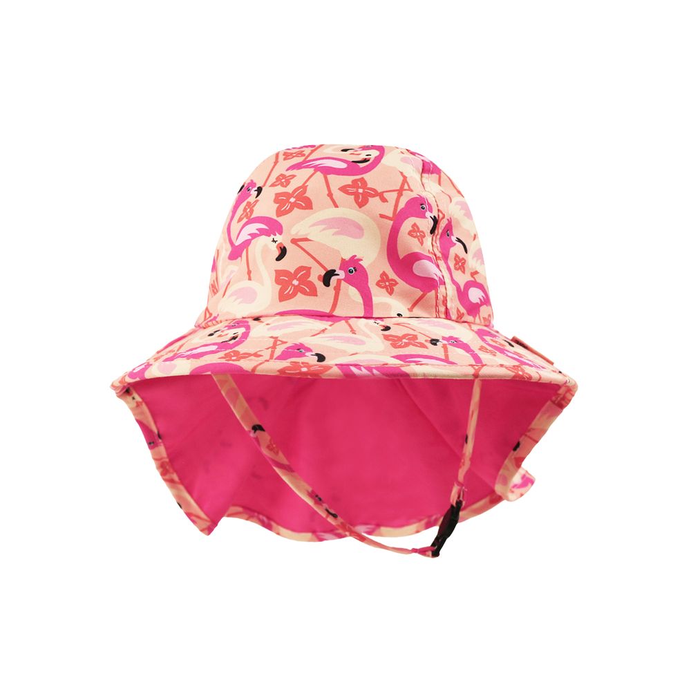 Zoocchini - Girl's Cape Sun Hat - Franny The Flamingo