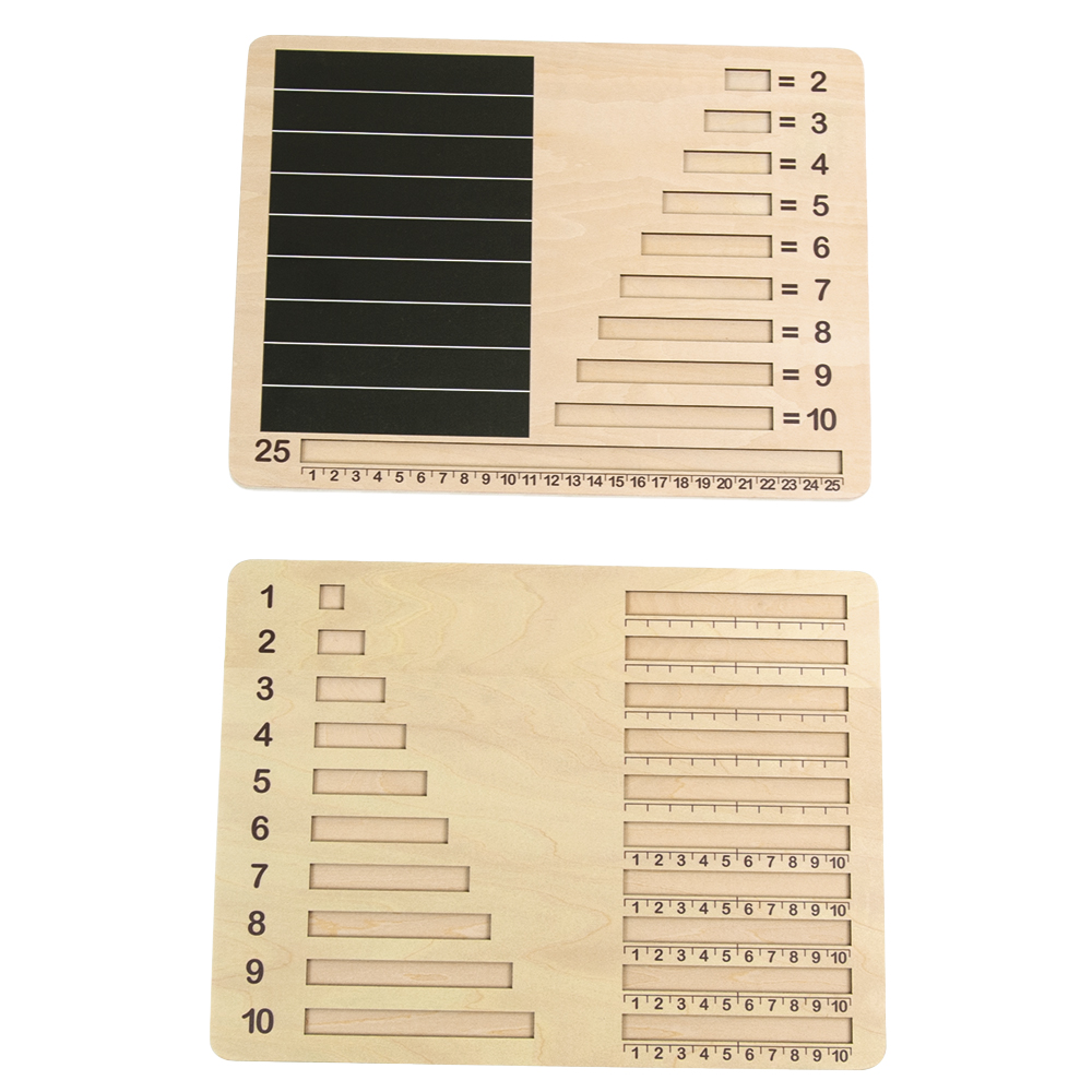 Andreu Toys - Fraction Bars Boards - 2pcs