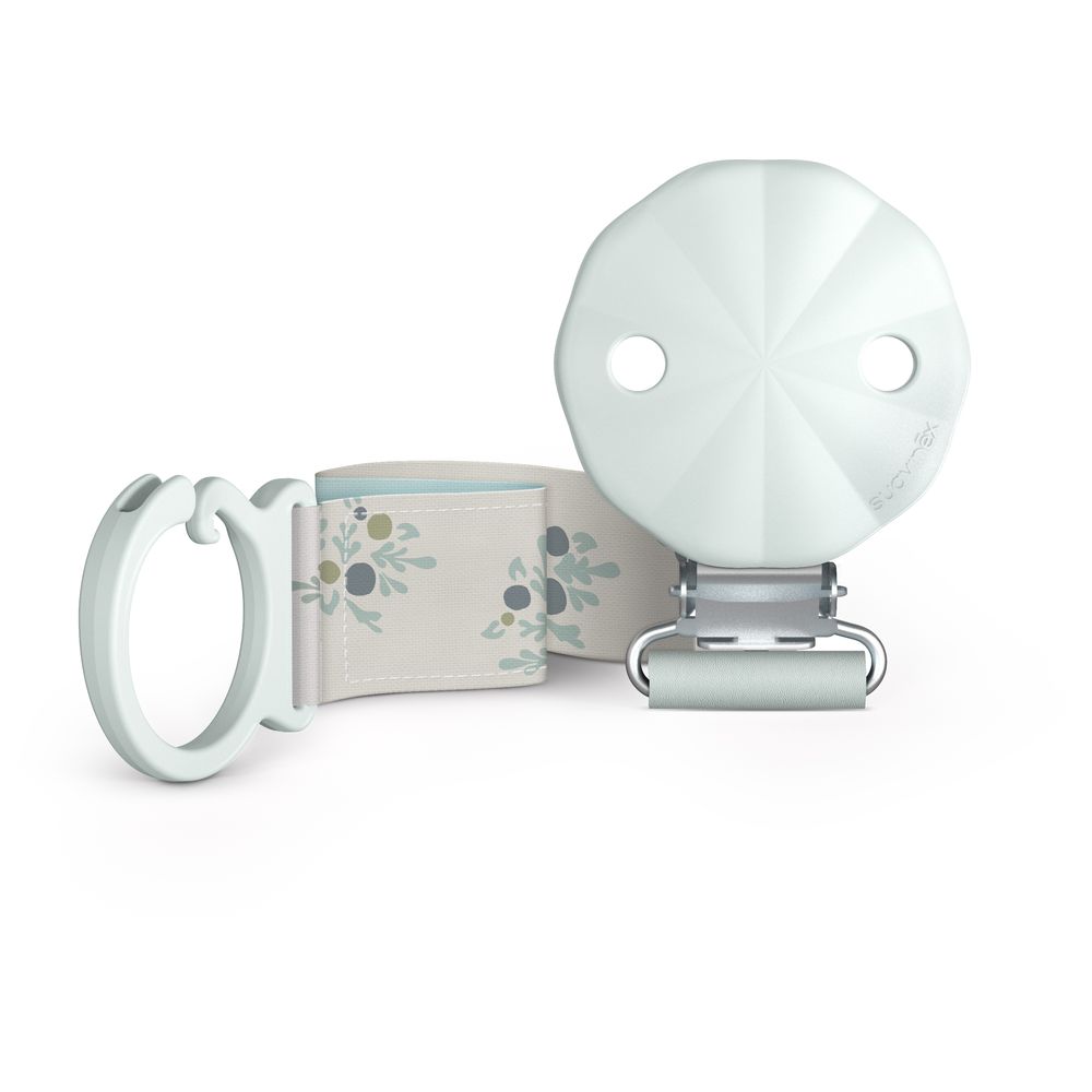 سوافينكس - مشبك لهاية بشريط بويتري - أزرق