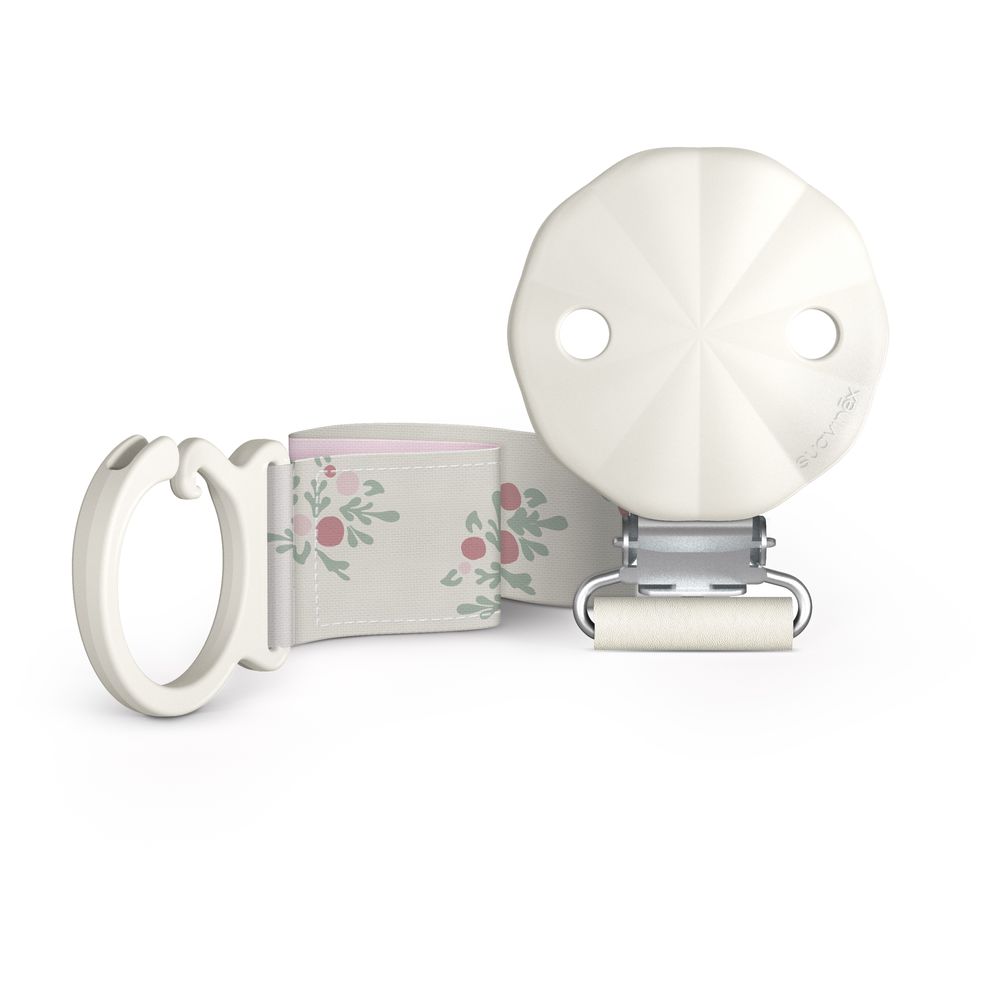 سوافينكس - مشبك لهاية بشريط بويتري - وردي