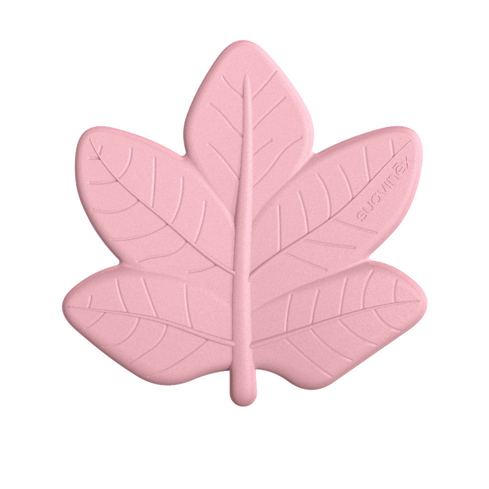 Suavinex - Poetry Silicone Forest Leaf Teether - Pink