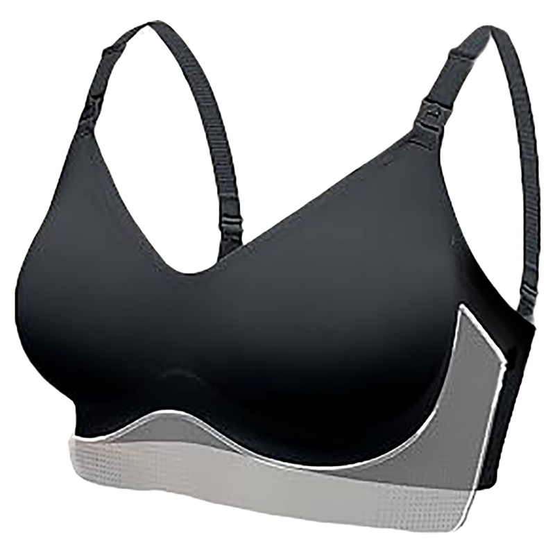 Momcozy - Ultra Soft And Omni Maternity Nursing Bra - Black