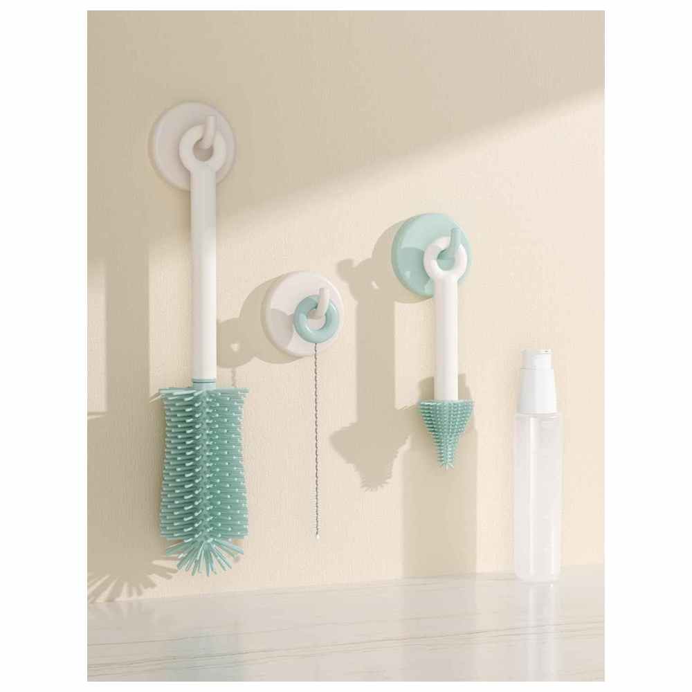 موم كوزي - مجموعة فرشاة رضّاعات الأطفال 7 في 1 - أخضر