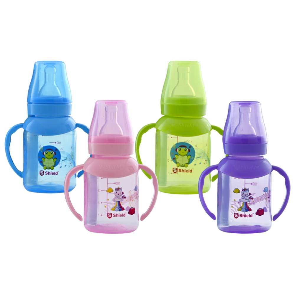 Shield Baby - Special Edition Standard Neck Feeding Bottle - 125 ml - Color May Vary - 1 Pc