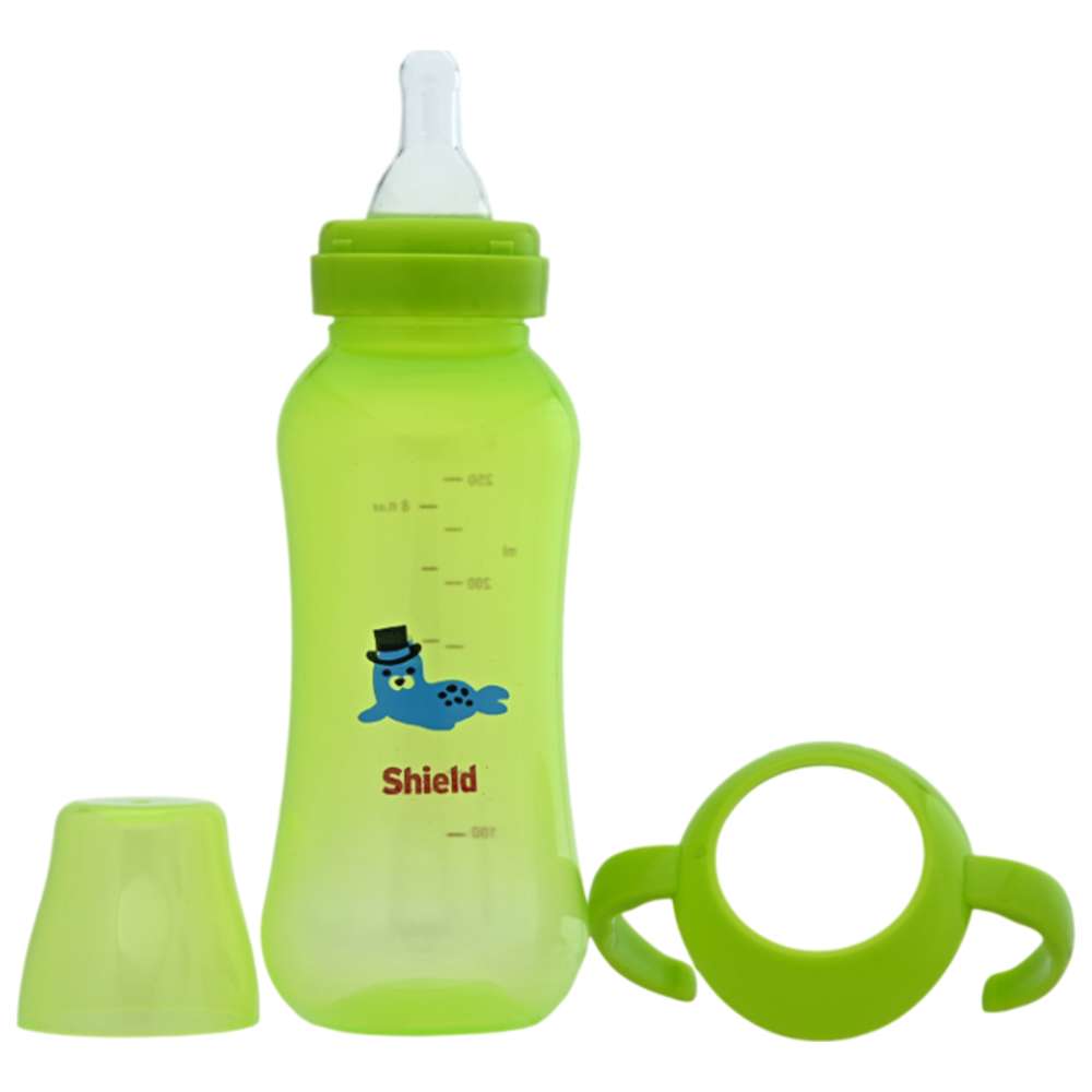 Shield Baby - Special Edition Standard Neck Feeding Bottle - 250 ml - Color May Vary - 1 Pc