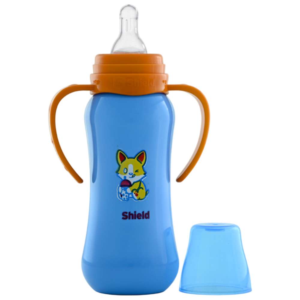 Shield Baby - PP Standard Neck Deluxe Feeding Bottle - 250 ml - Color May Vary - 1 Pc