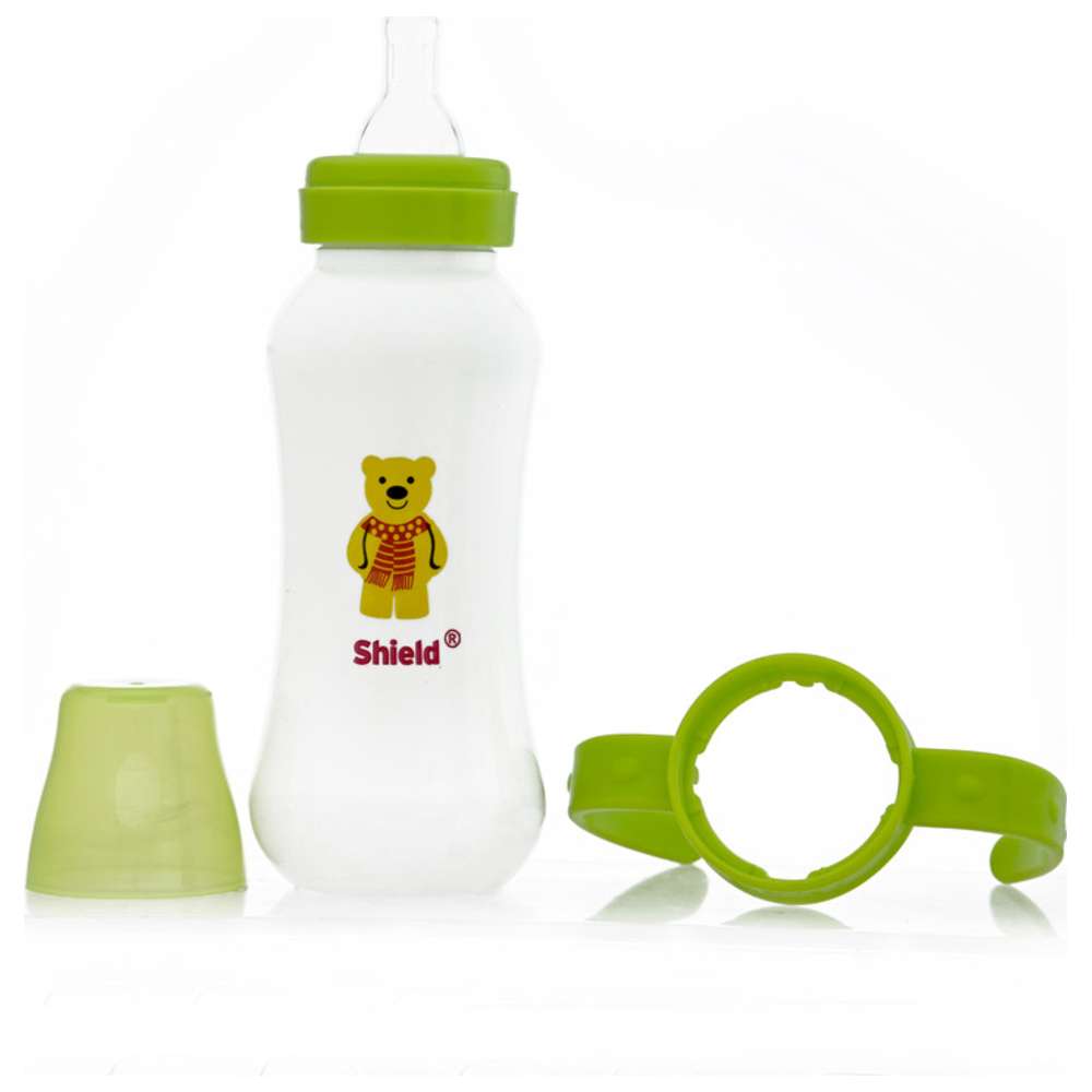 Shield Baby - Standard Neck Frost Feeding Bottle with Handle - 250 ml - Color May Vary - 1 Pc
