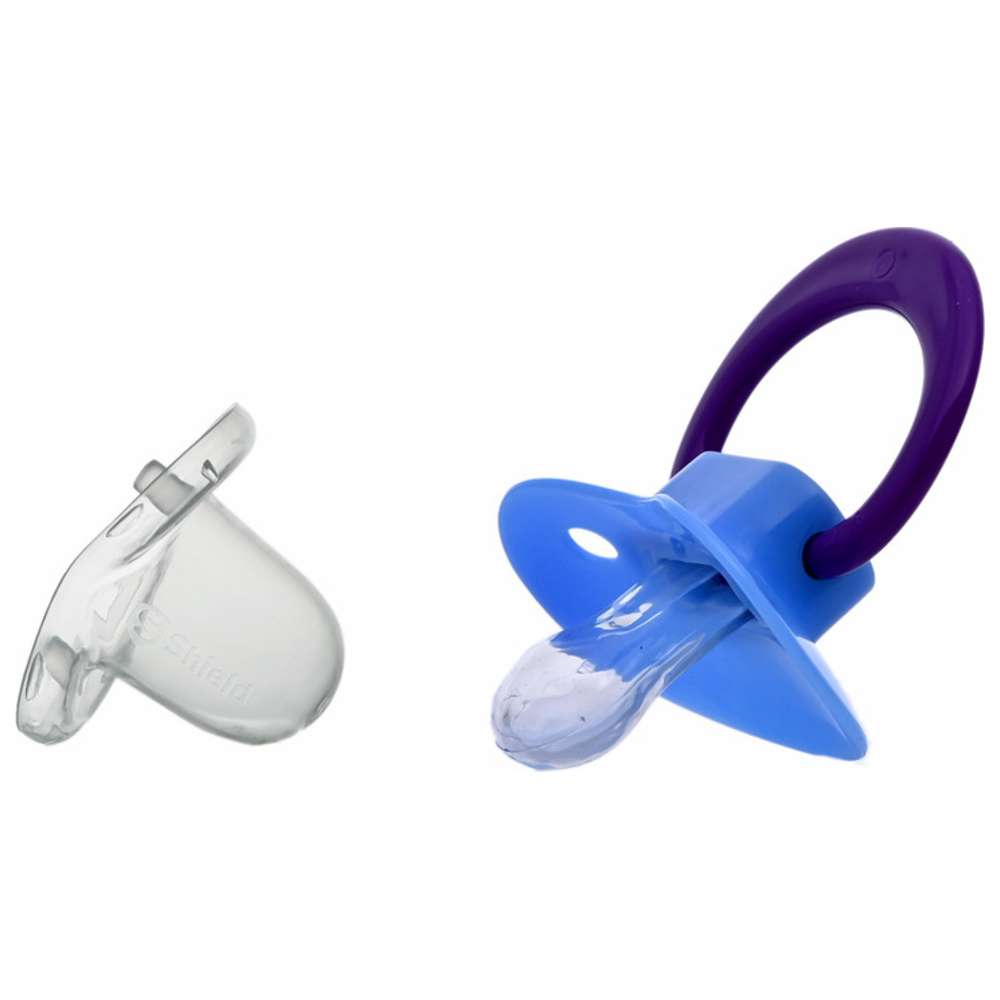 Shield Baby - Orthodontic Silicone Soother - 3M+ - Color May Vary - 1 Pc