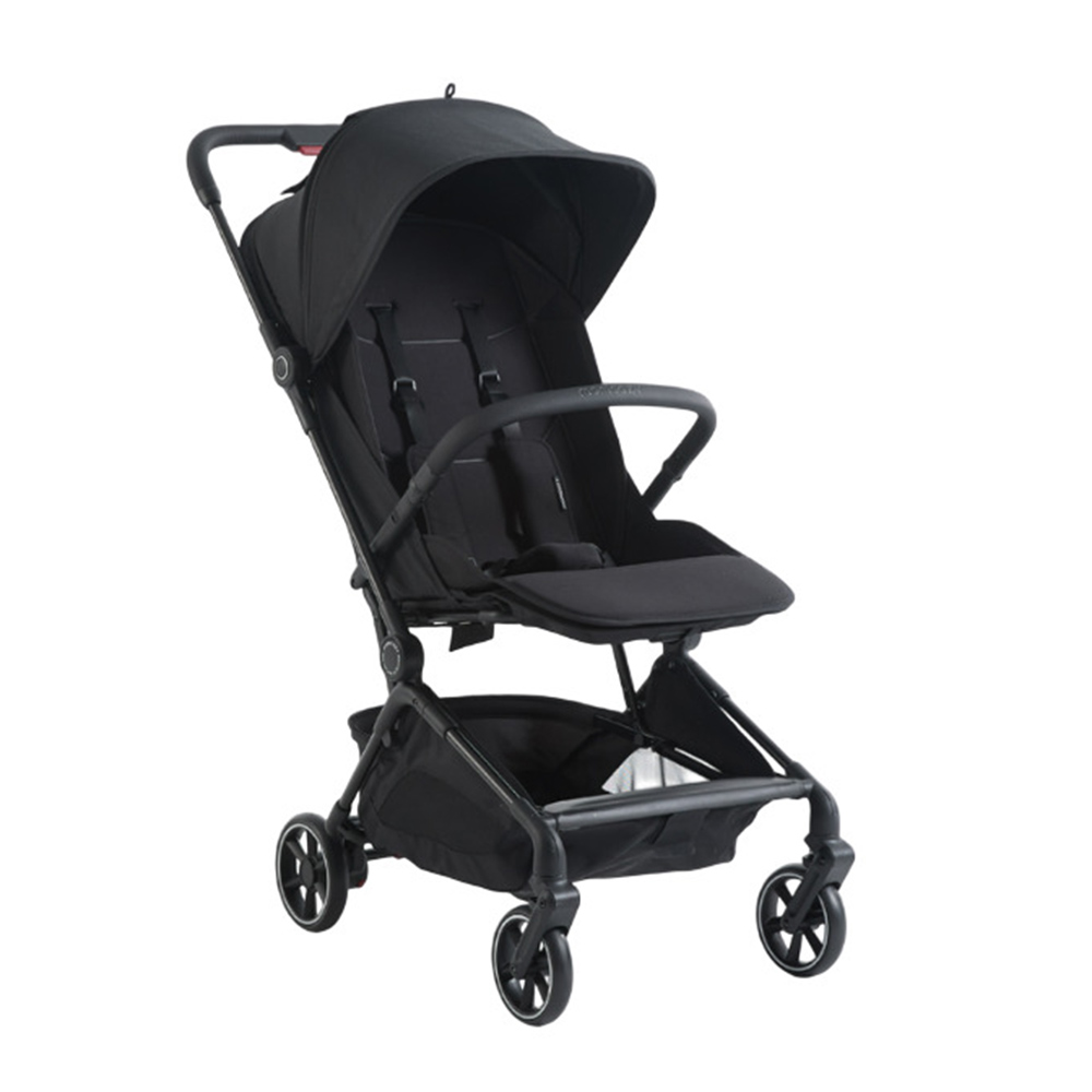 عربة أطفال قابلة للطي من Momcozy - بيد واحدة وبنقرة واحدة - أسود