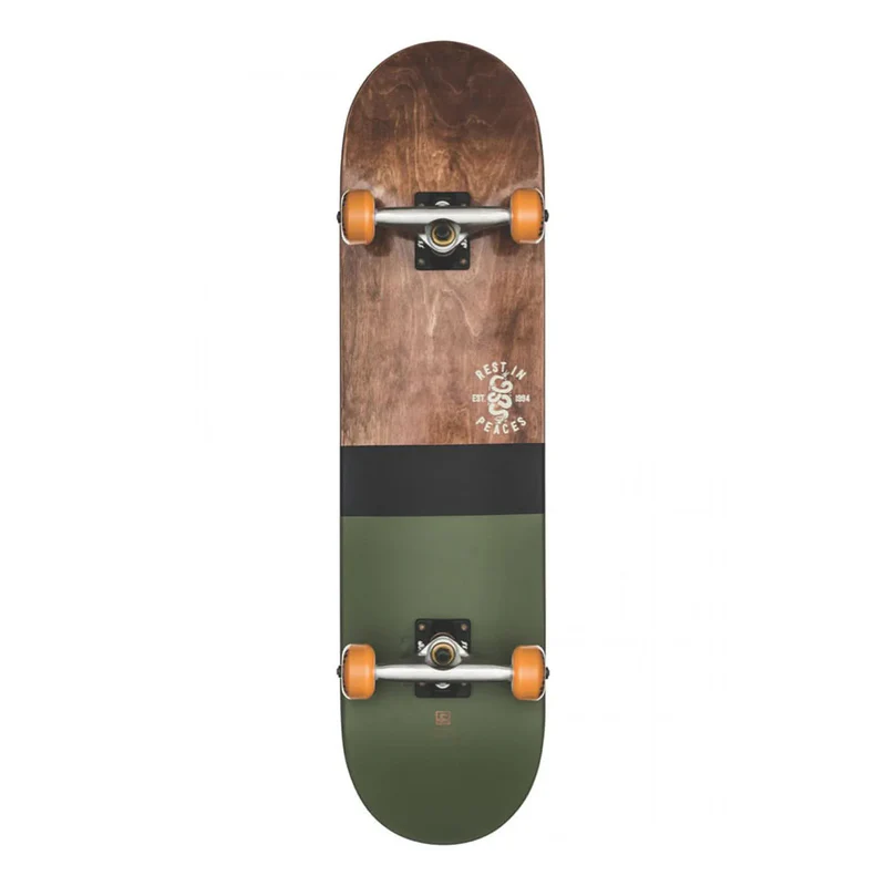 Globe G2 Half Dip 2 8.0FU Skateboard - Dark Maple/Hunter Green