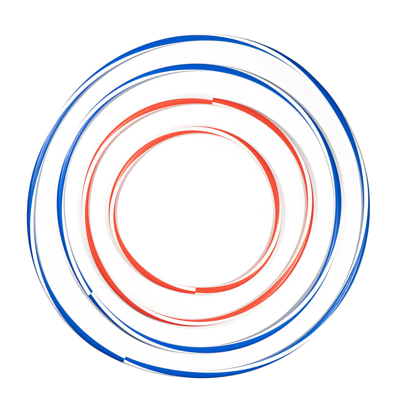 داوسون سبورتس - حلقات تدريب الجمباز ثنائية اللون - 24 بوصة - قد يختلف اللون - قطعة واحدة