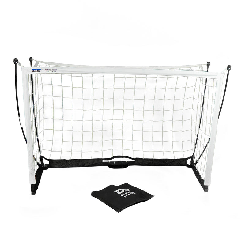 Dawson Sports - Box Flex Portable Football Goal With Bag - White/Black - 3.6x1.8 m