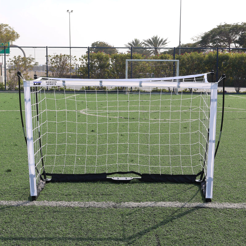 Dawson Sports - Box Flex Portable Football Goal With Bag - White/Black - 3.6x1.8 m