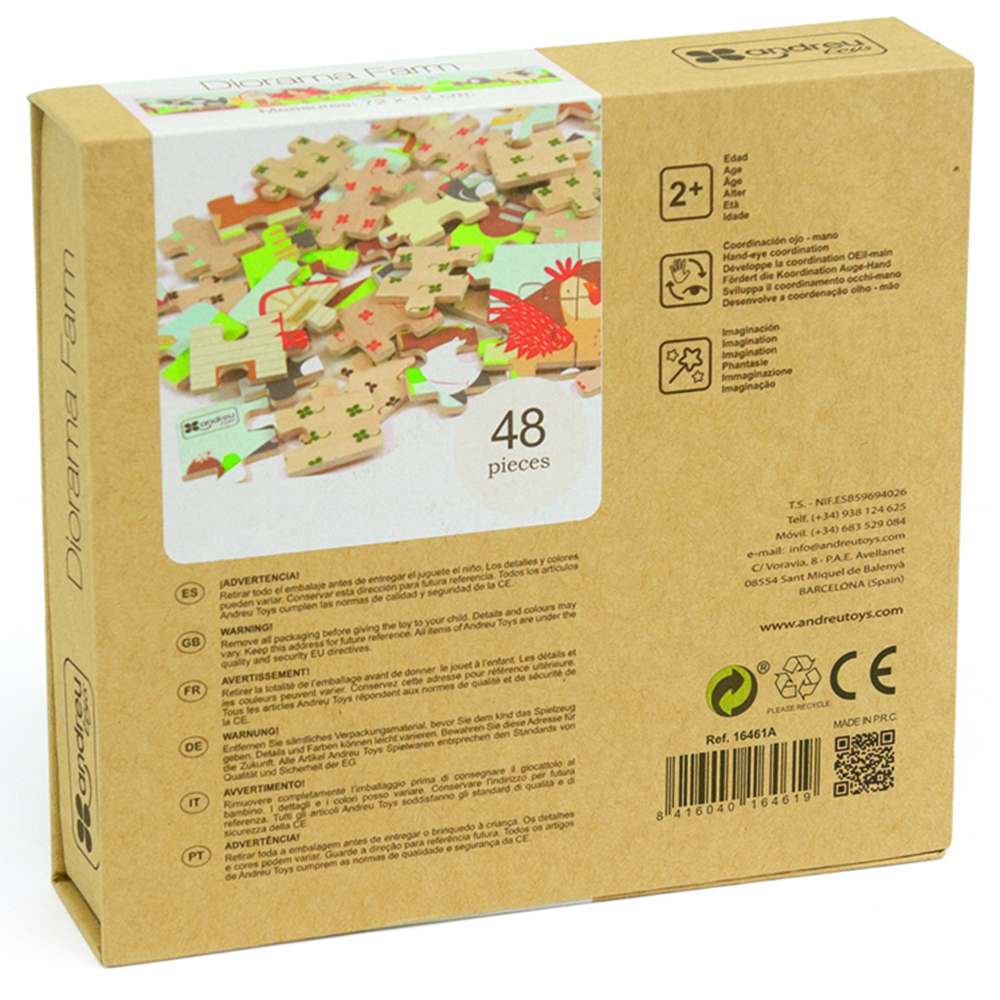 أندرو تويز - 4 بازل ديوراما - المزرعة - 48 قطعة