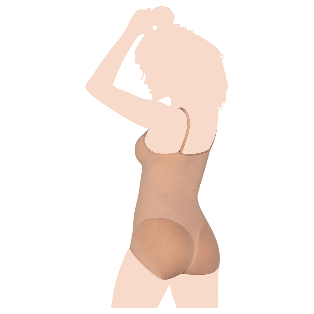Mums & Bumps - Leonisa - Invisible Bodysuit Shaper With Targeted Compression - Nude