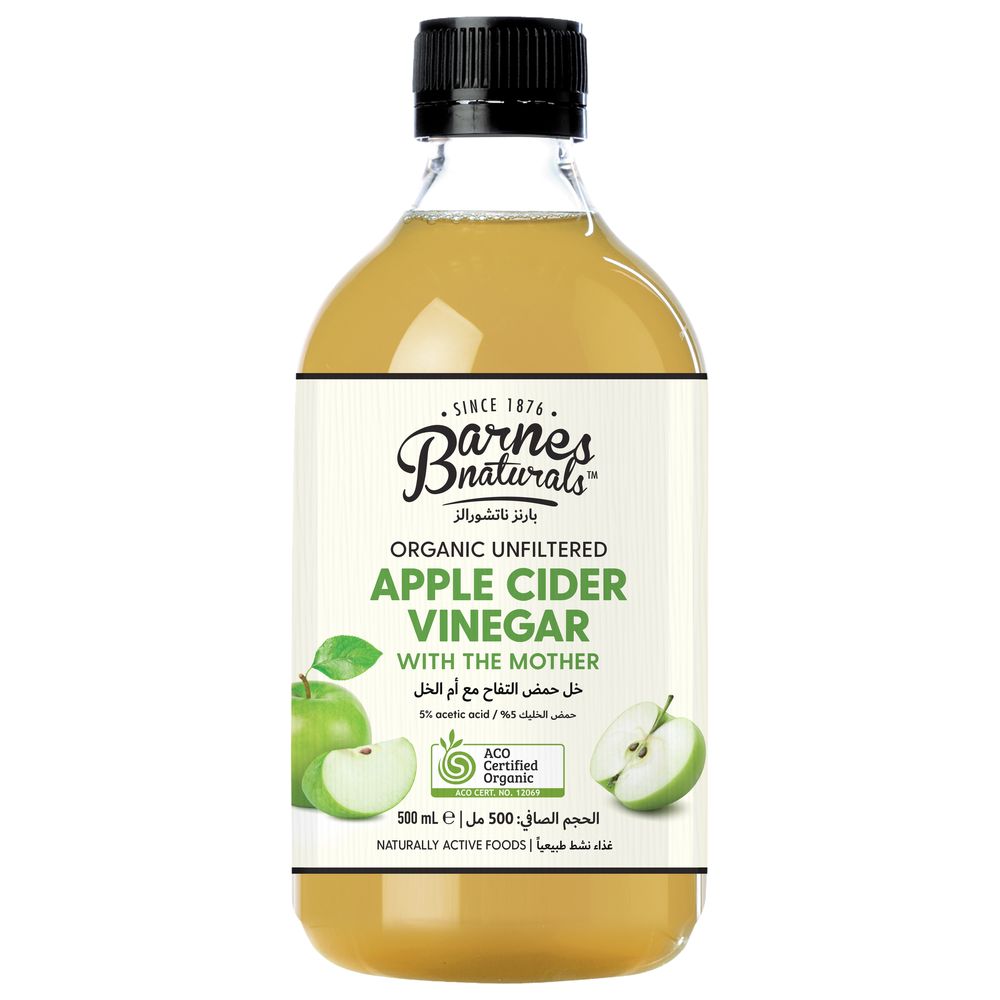 بارنز ناتشورالز - خل التفاح العضوي مع الأم 500 مل