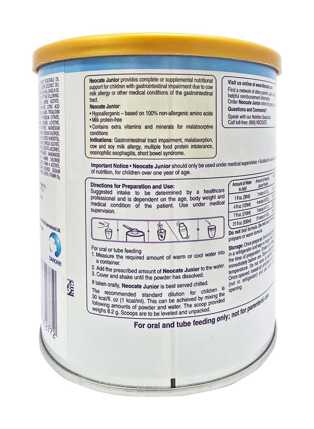 نيوكيت – حليب أطفال طبي – خالِ من النكهات – 400 غرام