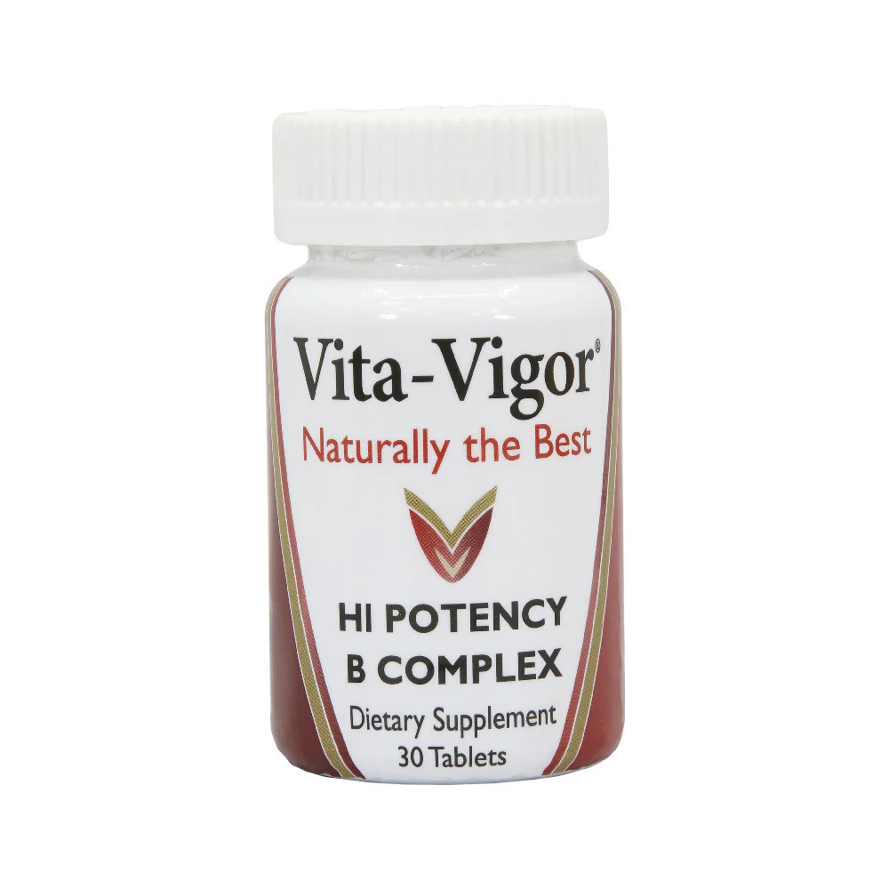 Vita-Vigor - Hi Potency B Complex - Dietary Supplement - 30 Tablets