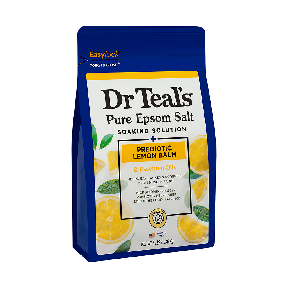 محلول نقع ملح إبسوم من دكتور تيلز - بلسم الليمون البريبايوتيك - 1.36 كجم