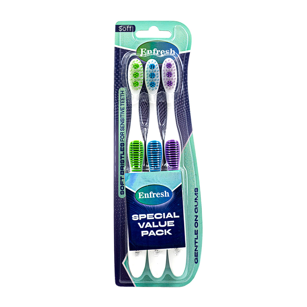 إنفريش - عبوة اقتصادية من 3 فرش أسنان