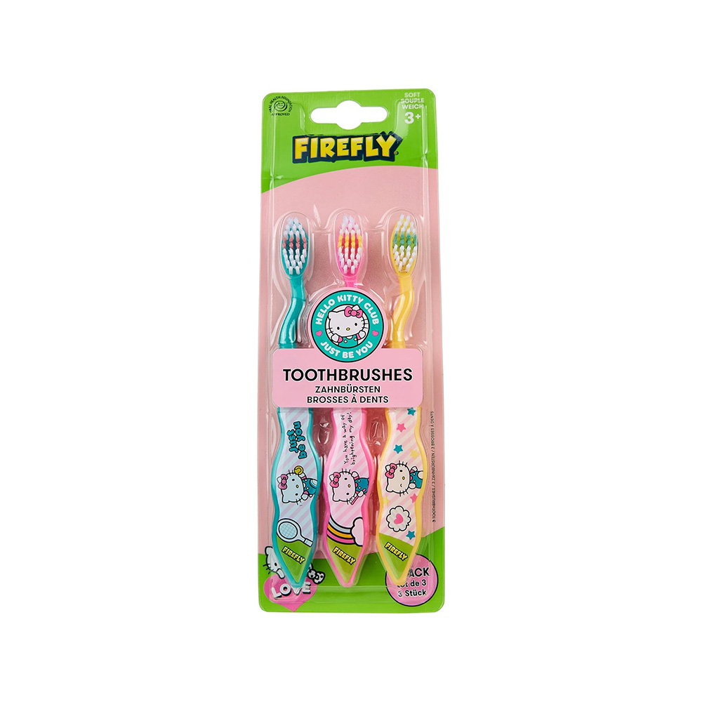 Firefly Hello Kitty Kids Toothbrush - 3 Pcs