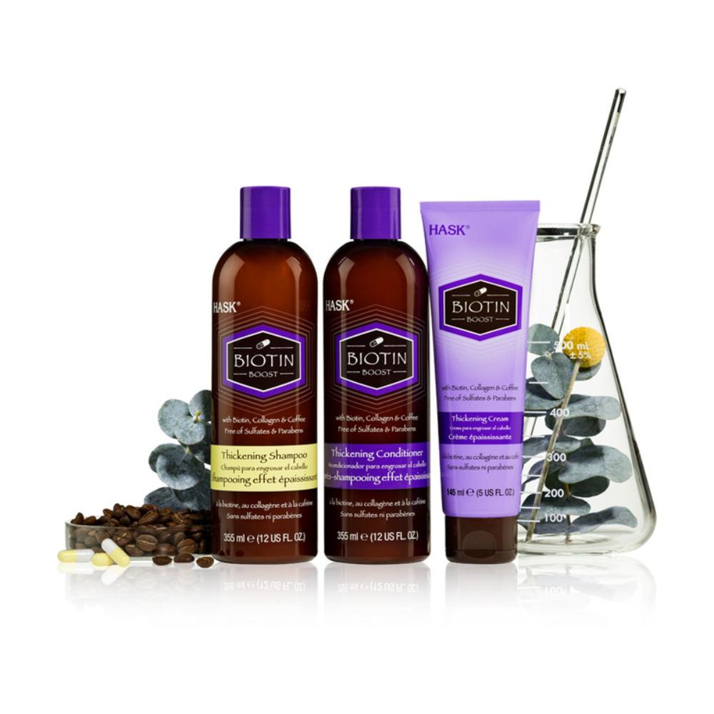 هاسك - قناع طين للشعر بزيت البيوتين لتكثيف الشعر - 178 مل