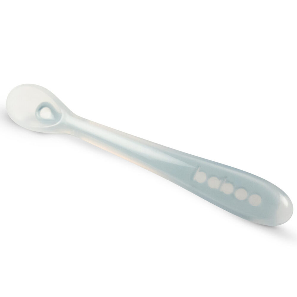 Baboo Silicone Spoon - Blue - 6m+ - 1pc